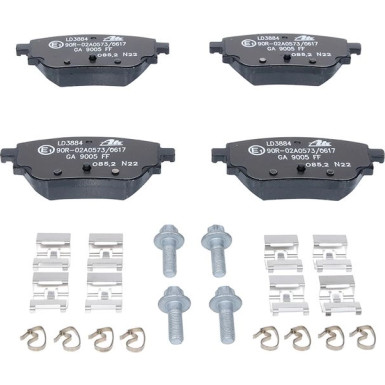 13.0470-3884.2 Bremsbelagsatz, Scheibenbremse ATE Ceramic