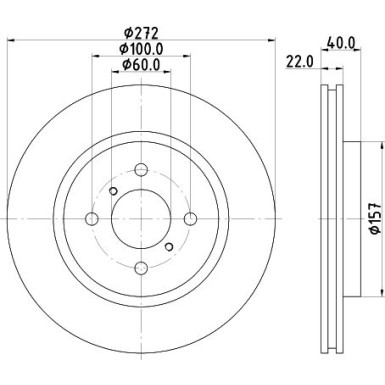 Hella | Bremsscheibe | 8DD 355 119-471
