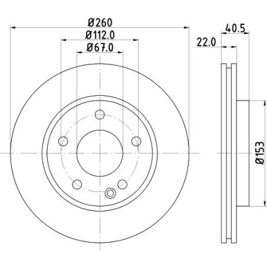 Hella Pagid | Bremsscheibe | 8DD 355 127-361