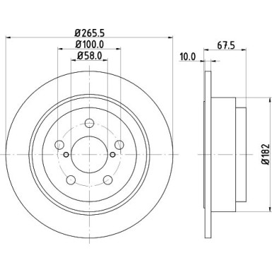 Hella | Bremsscheibe | 8DD 355 105-331