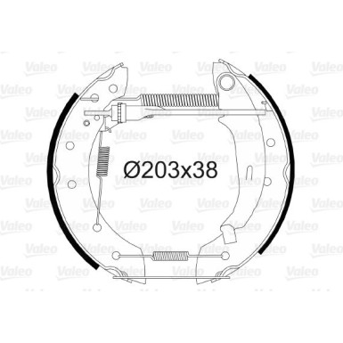 Valeo Bremsbackensatz 554703