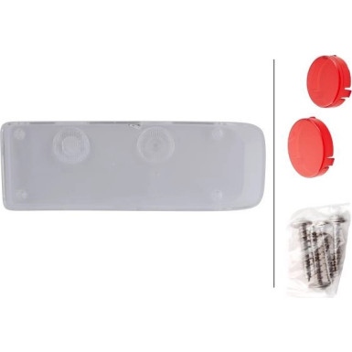 9EL 340 829-051 Lichtscheibe, Heckleuchte