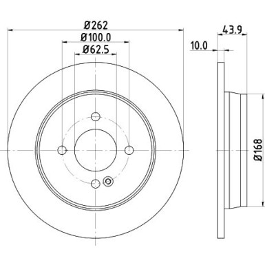 Hella | Bremsscheibe | 8DD 355 118-501