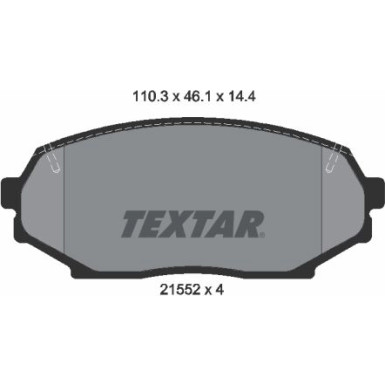 2155202 Bremsbelagsatz, Scheibenbremse