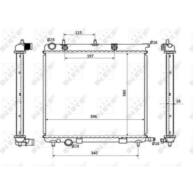 53863 Kühler, Motorkühlung EASY FIT