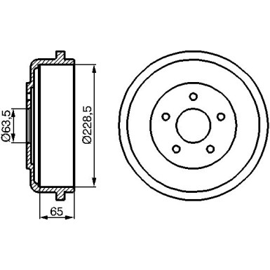 0 986 477 129 Bremstrommel