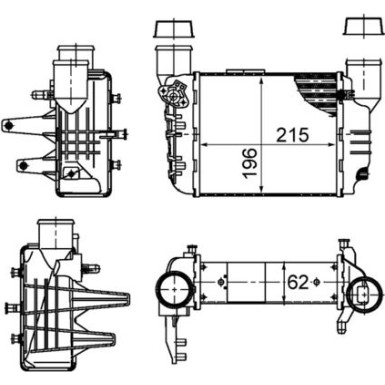 Mahle | Ladeluftkühler | CI 381 000S