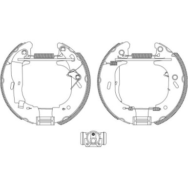 8DB 355 004-141 Bremsbackensatz Shoe Kit Pro