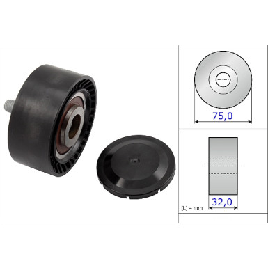 532 0722 10 Umlenk-/Führungsrolle, Keilrippenriemen