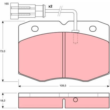 GDB1356 Bremsbelagsatz, Scheibenbremse