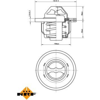 NRF | Thermostat, Kühlmittel | 725150