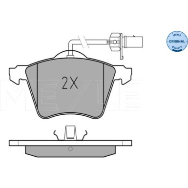 025 210 3419/W Bremsbelagsatz, Scheibenbremse MEYLE-ORIGINAL: True to OE.