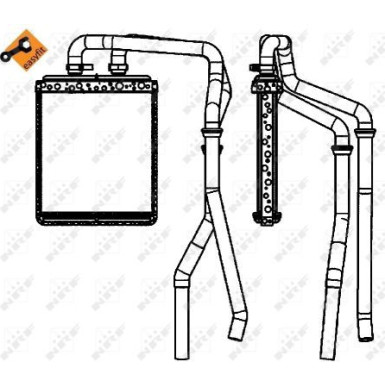 54218 Wärmetauscher, Innenraumheizung EASY FIT