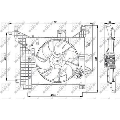 470023 Lüfter, Motorkühlung