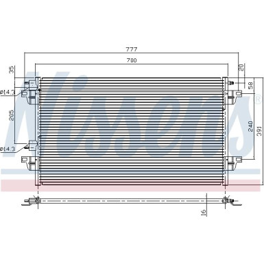 94551 Kondensator, Klimaanlage 94551 Kondensator, Klimaanlage