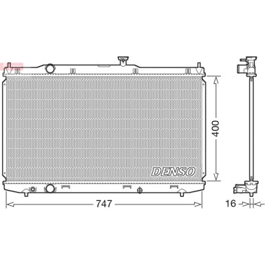 Denso | Kühler, Motorkühlung | DRM40039