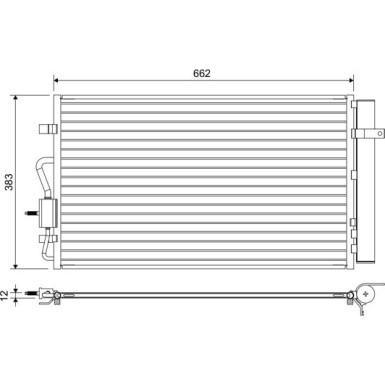 Valeo | Kondensator, Klimaanlage | 822666
