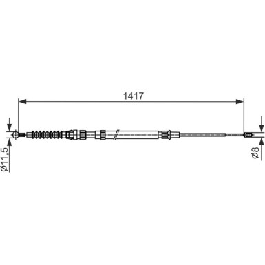 1 987 482 583 Seilzug, Feststellbremse