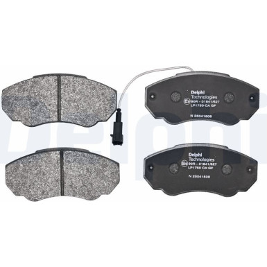 Delphi | Bremsbelagsatz, Scheibenbremse | LP1750 Delphi | Bremsbelagsatz, Scheibenbremse | LP1750
