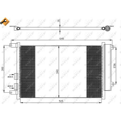 35499 Kondensator, Klimaanlage EASY FIT