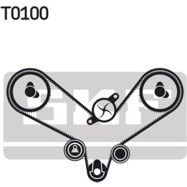 VKMC 01201 Wasserpumpe + Zahnriemensatz