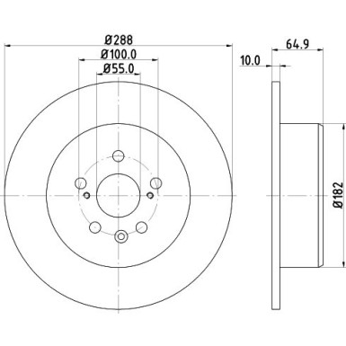 Hella | Bremsscheibe | 8DD 355 111-701