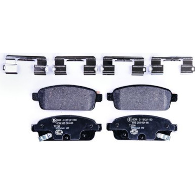 Hella | Bremsbelagsatz, Scheibenbremse | 8DB 355 024-861
