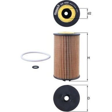 OX 1058D Ölfilter
