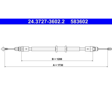 24.3727-3602.2 Seilzug, Feststellbremse 24.3727-3602.2 Seilzug, Feststellbremse