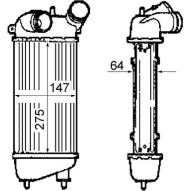 Mahle | Ladeluftkühler | CI 309 000P