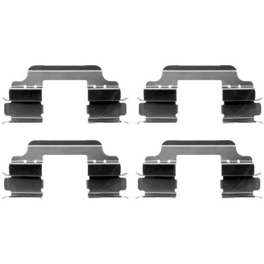 Hella | Zubehörsatz, Scheibenbremsbelag | 8DZ 355 203-141