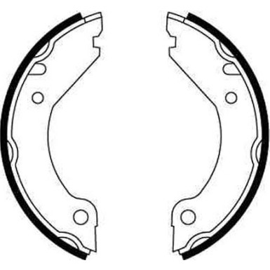 GS8204 Bremsbackensatz, Feststellbremse