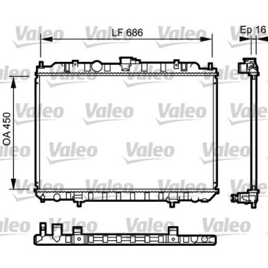 Valeo | Kühler, Motorkühlung | 735063