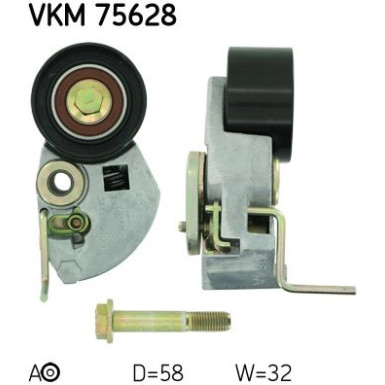 SKF | Spannrolle, Zahnriemen | VKM 75628