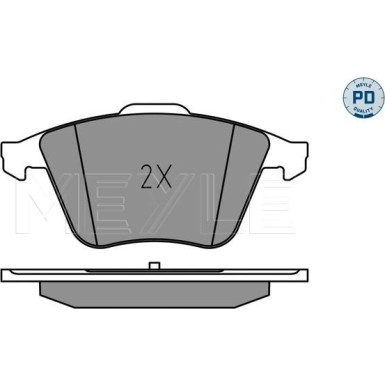 025 240 2120/PD Bremsbelagsatz, Scheibenbremse MEYLE-PD: Advanced performance and design.