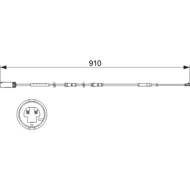 1 987 473 522 Warnkontakt, Bremsbelagverschleiß
