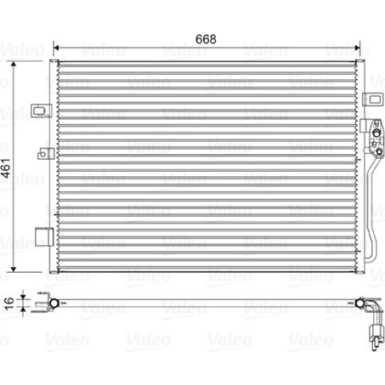 Valeo | Kondensator, Klimaanlage | 822625
