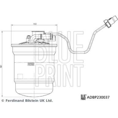 Blue Print | Kraftstofffilter | ADBP230037