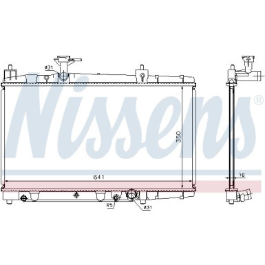 64645A Kühler, Motorkühlung ** FIRST FIT **