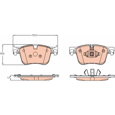 GDB2193 Bremsbelagsatz, Scheibenbremse
