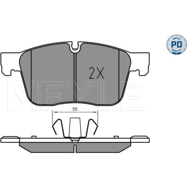025 223 0218/PD Bremsbelagsatz, Scheibenbremse MEYLE-PD: Advanced performance and design.