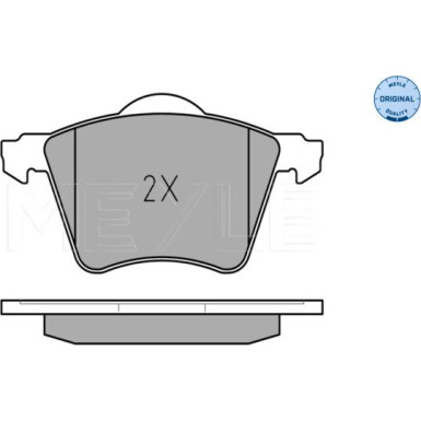 025 210 3419/W Bremsbelagsatz, Scheibenbremse MEYLE-ORIGINAL: True to OE.