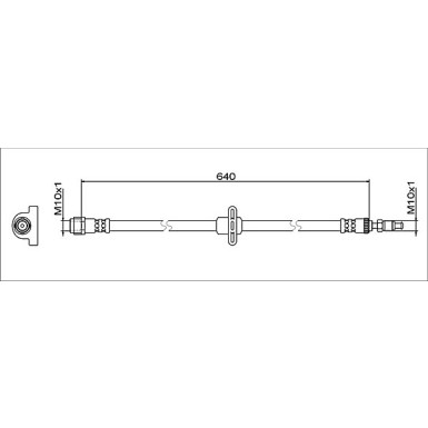 Metzger | Bremsschlauch | 4112083
