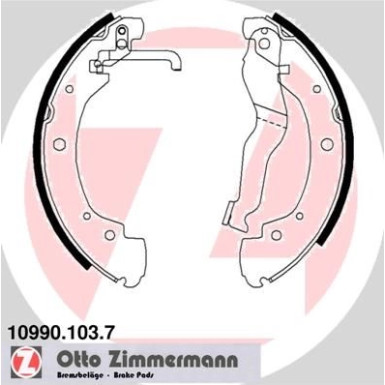 10990.103.7 Bremsbackensatz