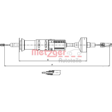 10.3412 Seilzug, Kupplungsbetätigung