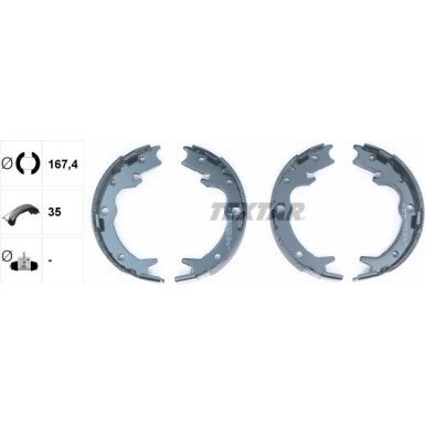 91062800 Bremsbackensatz, Feststellbremse