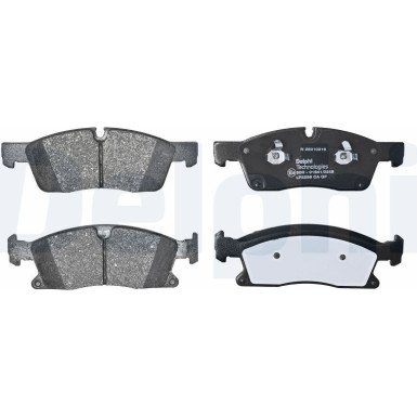 Delphi | Bremsbelagsatz, Scheibenbremse | LP2298