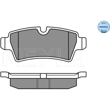 025 242 8917 Bremsbelagsatz, Scheibenbremse MEYLE-ORIGINAL: True to OE.