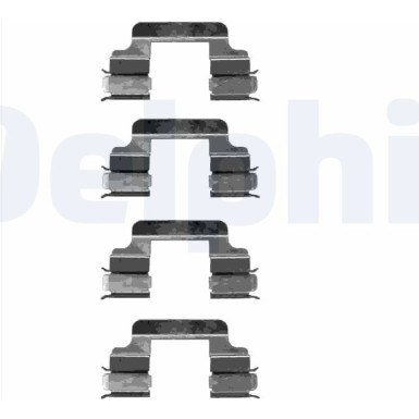 Delphi | Zubehörsatz, Scheibenbremsbelag | LX0334