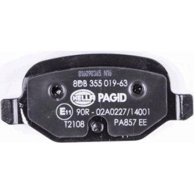 Hella Pagid | Bremsbelagsatz, Scheibenbremse | 8DB 355 019-631